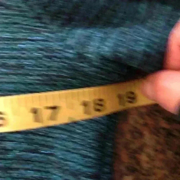 VTG French Laundry Crewneck Inside out Stitch Metallic Blue Sweater Women Large - Picture 3 of 7